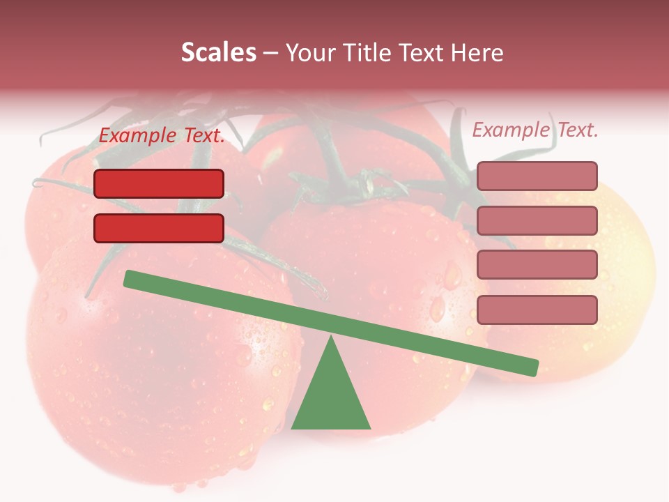 Close Up Of Fresh Red Tomatoes Isolated On White PowerPoint Template