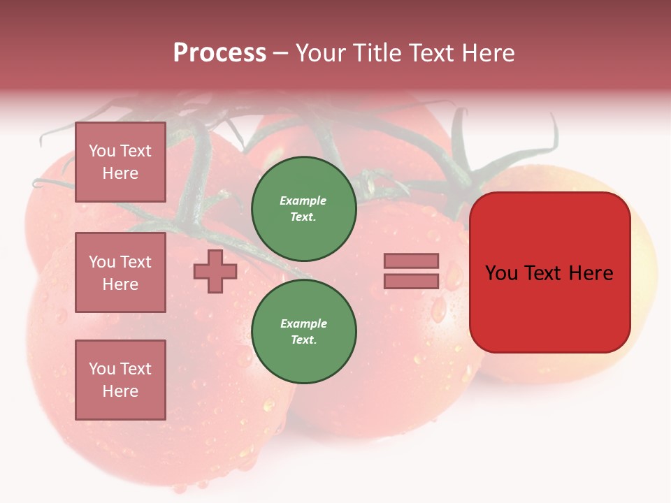 Close Up Of Fresh Red Tomatoes Isolated On White PowerPoint Template