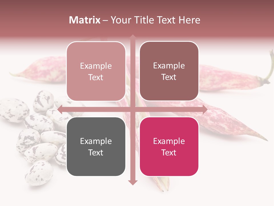 Rosecoco Bean On White Background PowerPoint Template