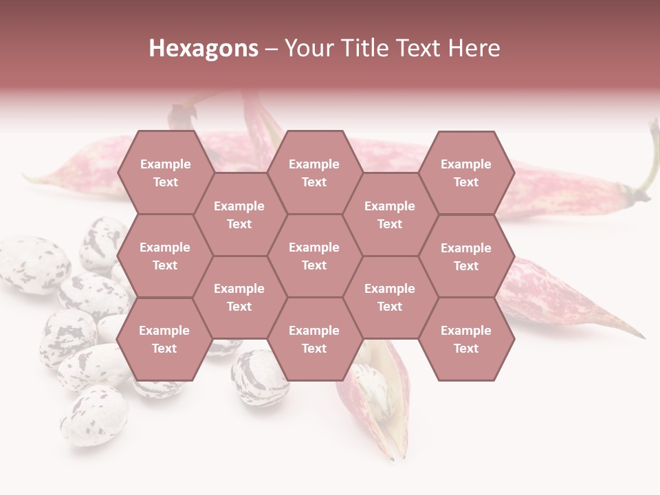 Rosecoco Bean On White Background PowerPoint Template