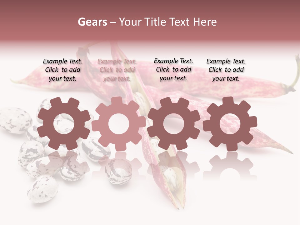 Rosecoco Bean On White Background PowerPoint Template