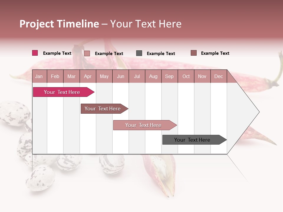 Rosecoco Bean On White Background PowerPoint Template