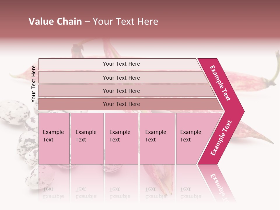 Rosecoco Bean On White Background PowerPoint Template