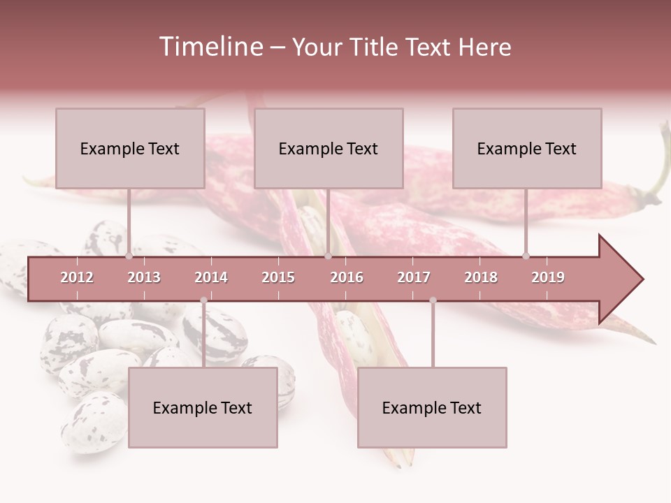 Rosecoco Bean On White Background PowerPoint Template