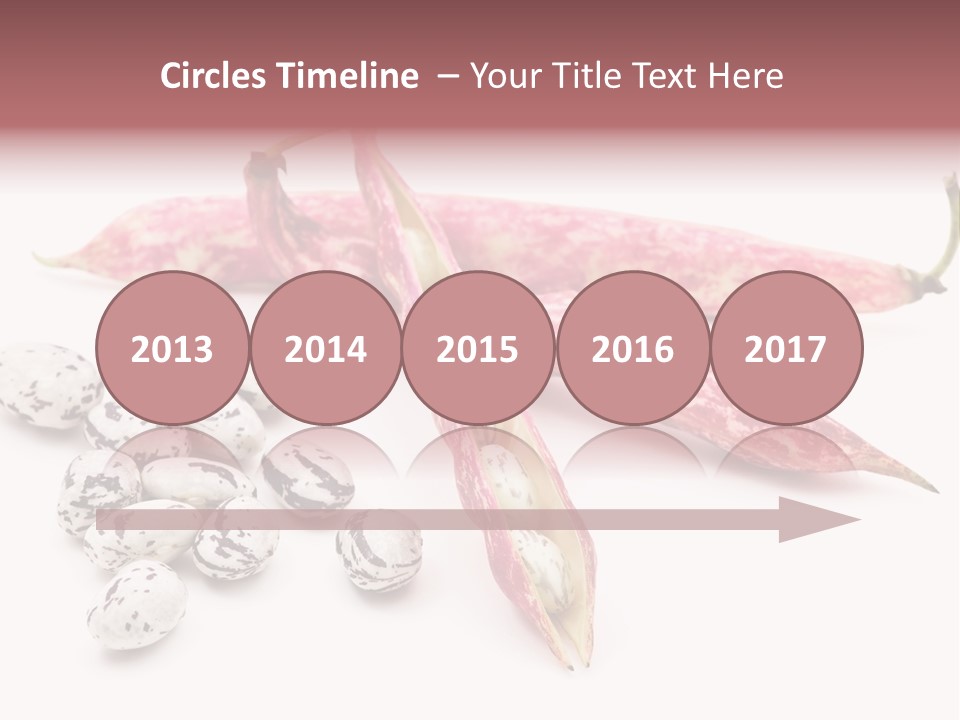 Rosecoco Bean On White Background PowerPoint Template