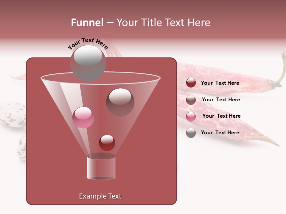 Rosecoco Bean On White Background PowerPoint Template