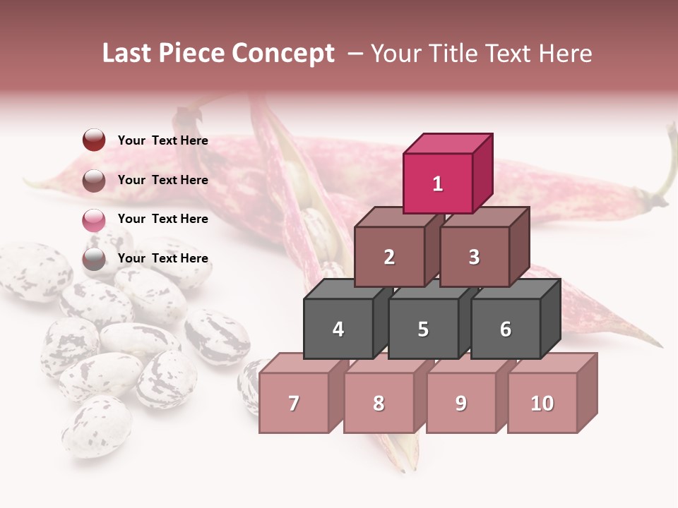 Rosecoco Bean On White Background PowerPoint Template