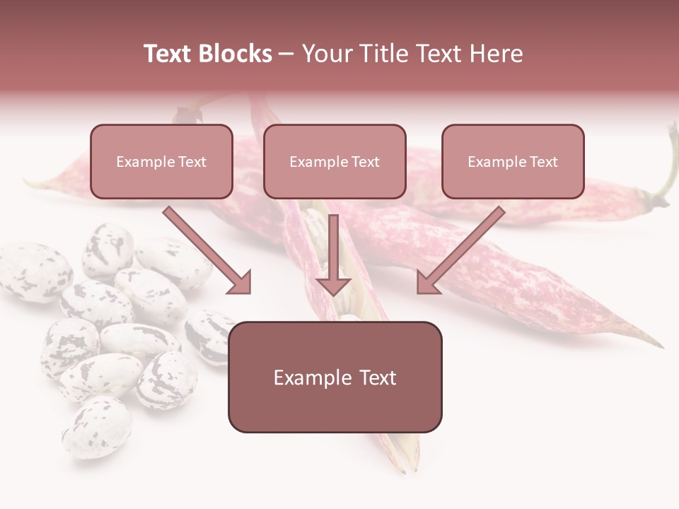 Rosecoco Bean On White Background PowerPoint Template