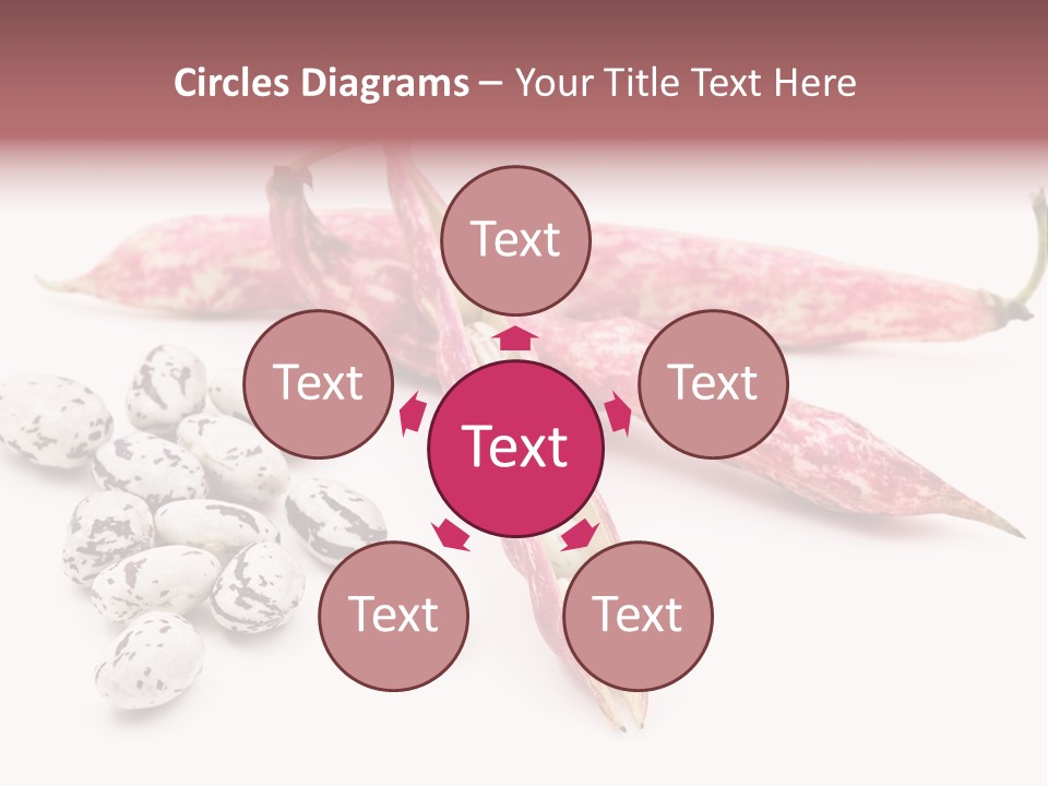 Rosecoco Bean On White Background PowerPoint Template