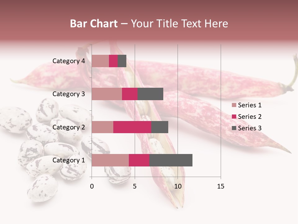 Rosecoco Bean On White Background PowerPoint Template