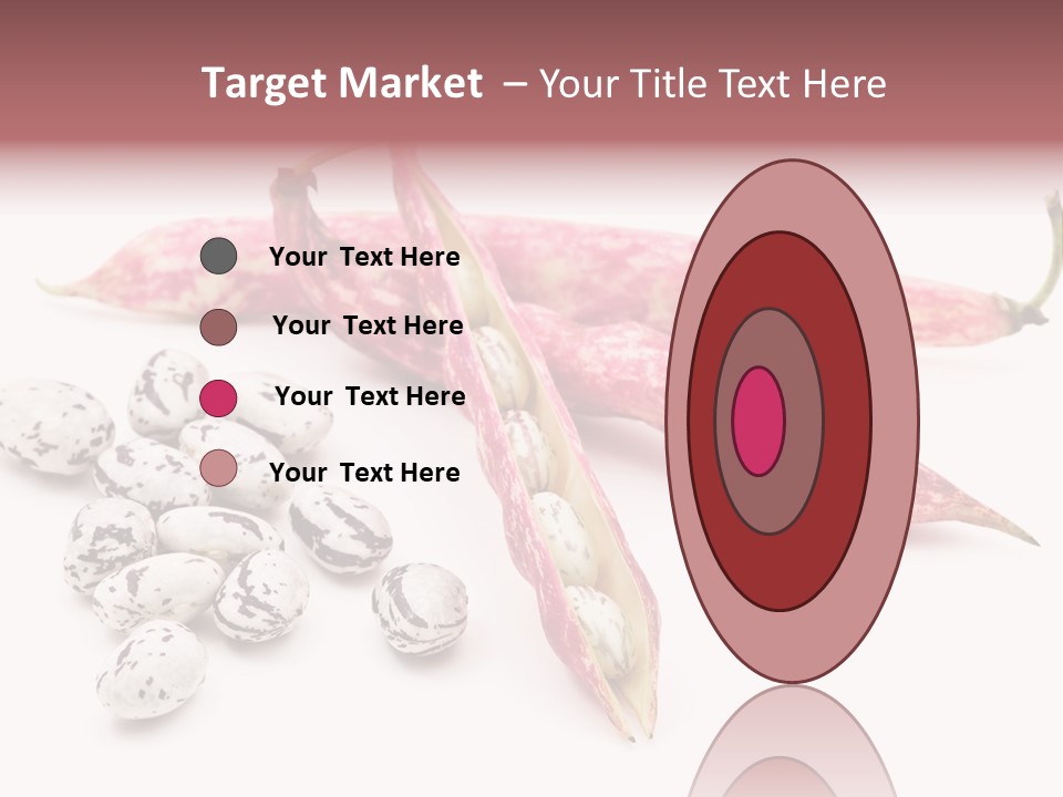 Rosecoco Bean On White Background PowerPoint Template