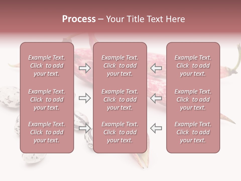 Rosecoco Bean On White Background PowerPoint Template