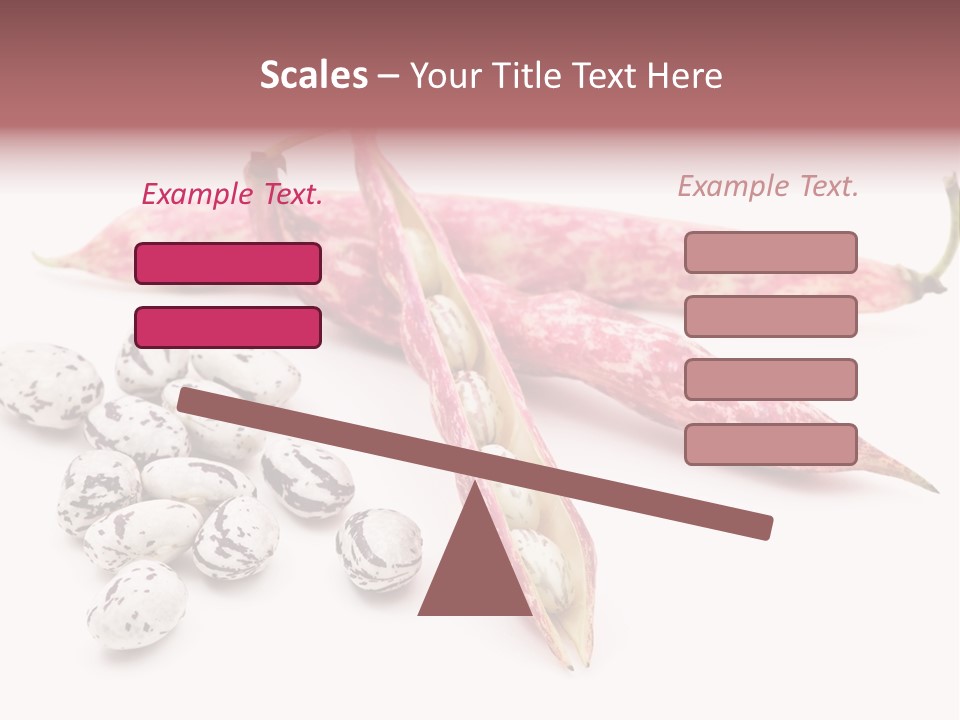 Rosecoco Bean On White Background PowerPoint Template