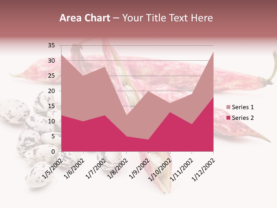 Rosecoco Bean On White Background PowerPoint Template