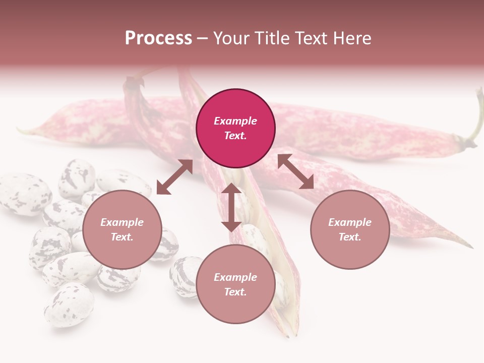 Rosecoco Bean On White Background PowerPoint Template