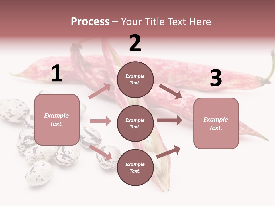 Rosecoco Bean On White Background PowerPoint Template