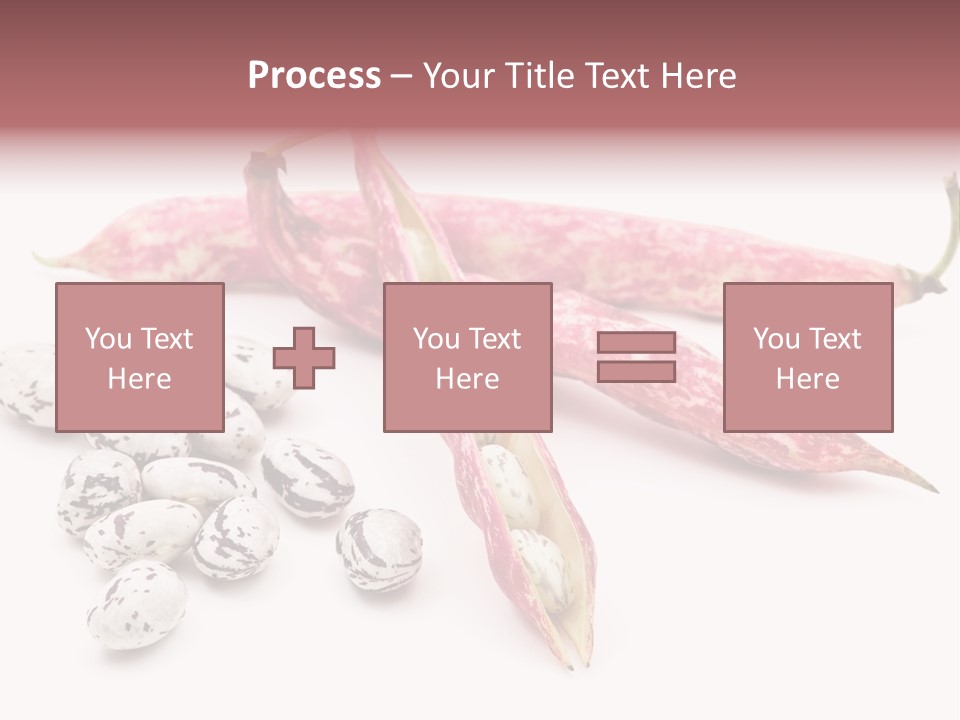 Rosecoco Bean On White Background PowerPoint Template