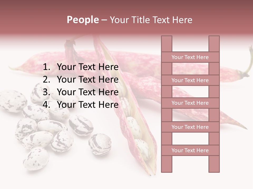 Rosecoco Bean On White Background PowerPoint Template