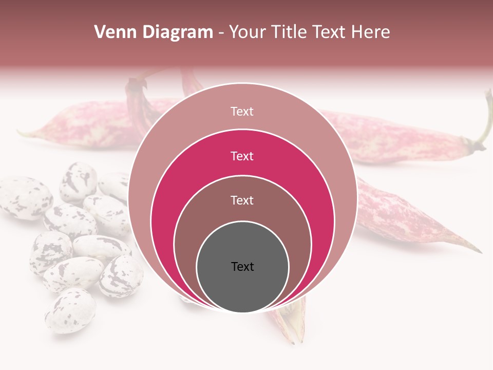 Rosecoco Bean On White Background PowerPoint Template