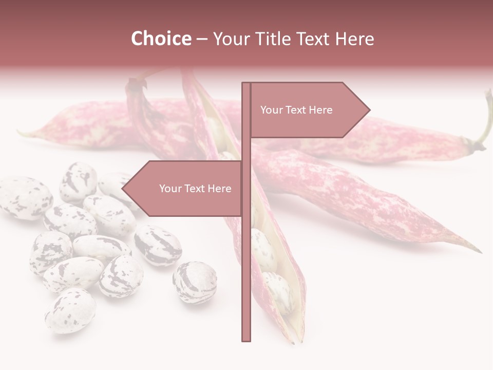 Rosecoco Bean On White Background PowerPoint Template