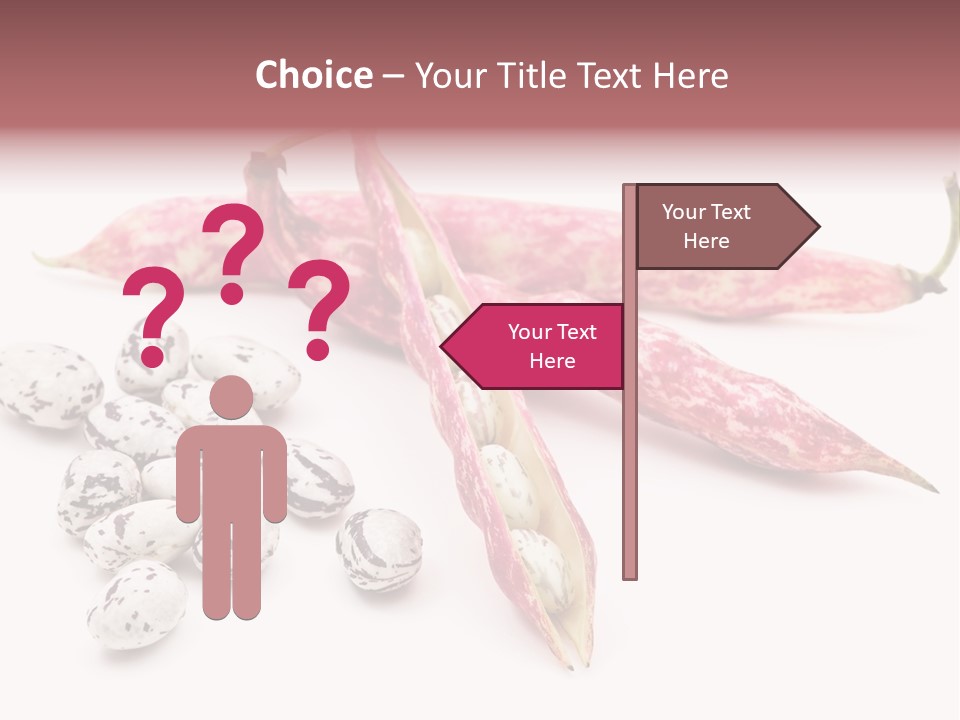Rosecoco Bean On White Background PowerPoint Template