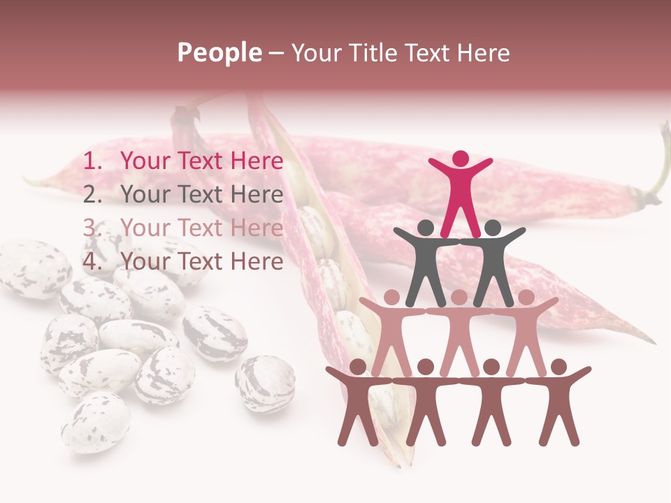 Rosecoco Bean On White Background PowerPoint Template