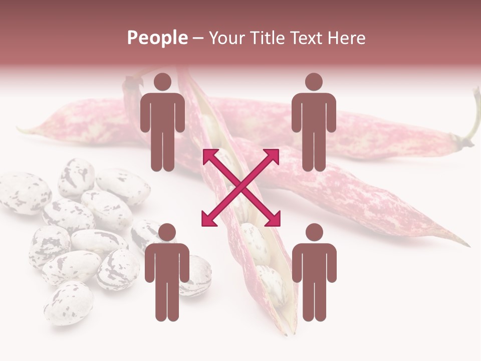 Rosecoco Bean On White Background PowerPoint Template