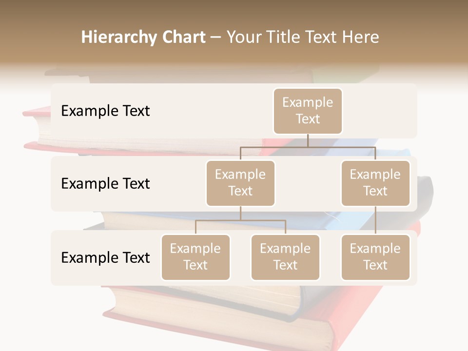 Stack Of Books Over White Background PowerPoint Template