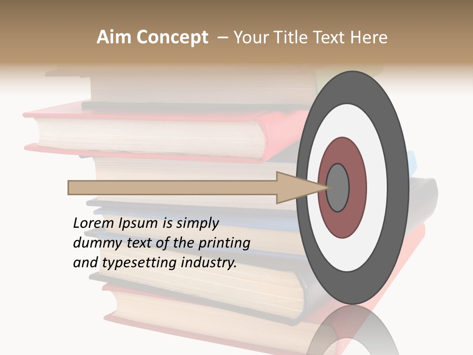 Stack Of Books Over White Background PowerPoint Template