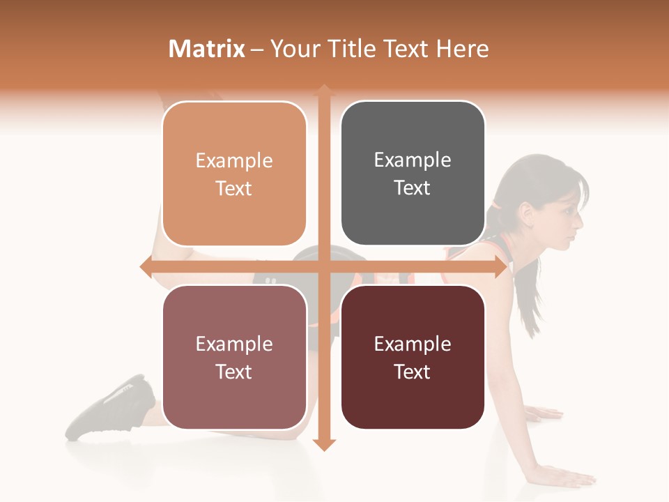Silhouette Of Man Rowing Alone PowerPoint Template