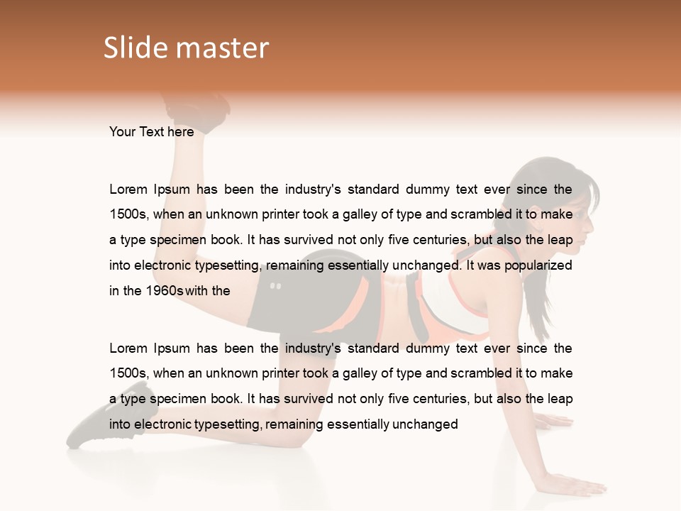 Silhouette Of Man Rowing Alone PowerPoint Template