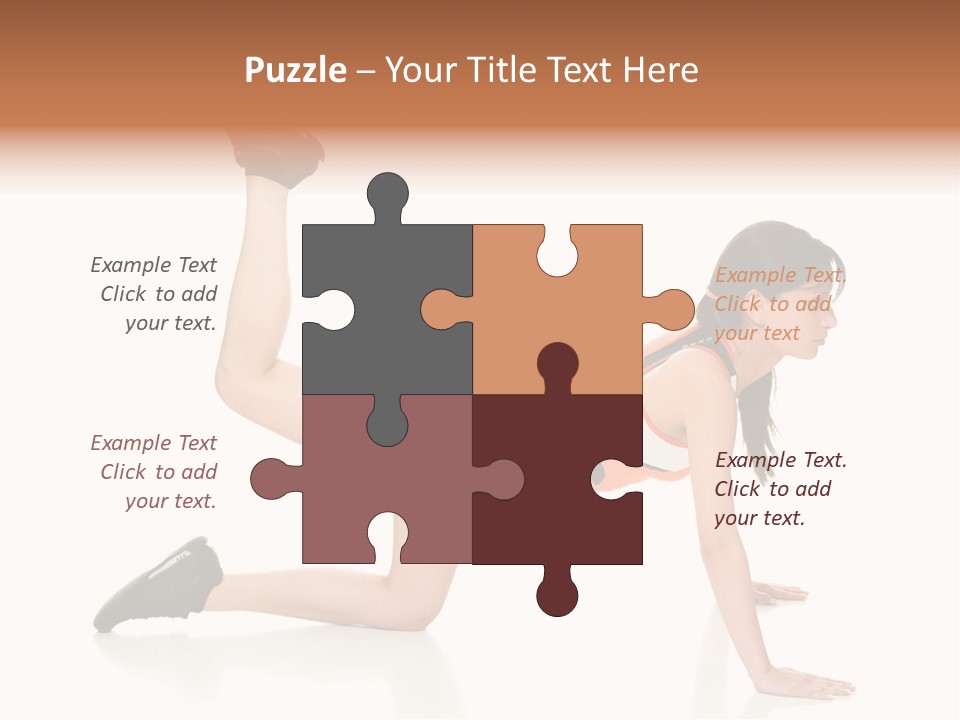 Silhouette Of Man Rowing Alone PowerPoint Template