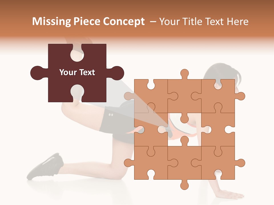 Silhouette Of Man Rowing Alone PowerPoint Template