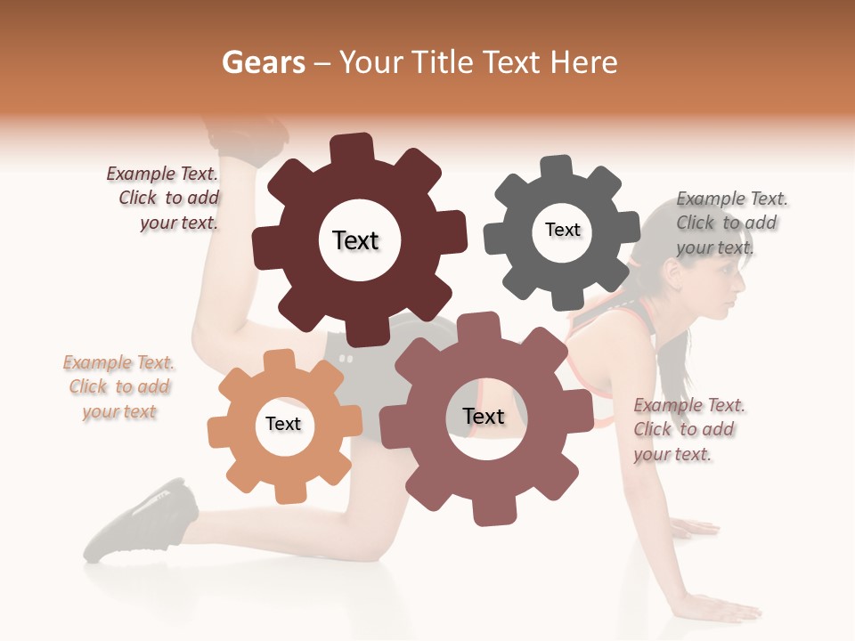 Silhouette Of Man Rowing Alone PowerPoint Template