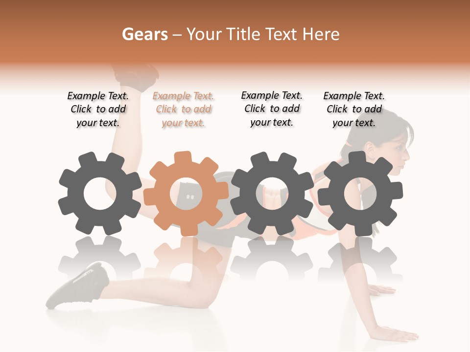 Silhouette Of Man Rowing Alone PowerPoint Template