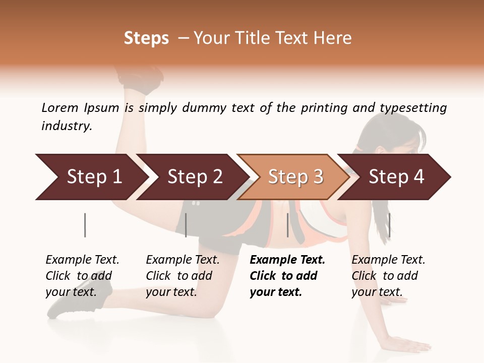 Silhouette Of Man Rowing Alone PowerPoint Template