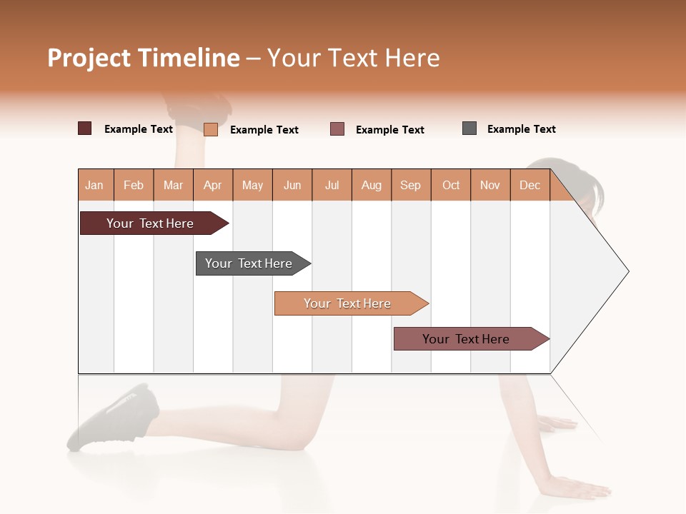 Silhouette Of Man Rowing Alone PowerPoint Template