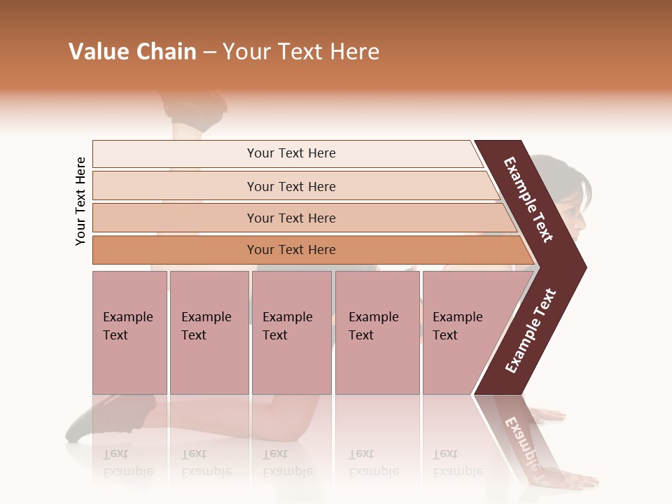 Silhouette Of Man Rowing Alone PowerPoint Template