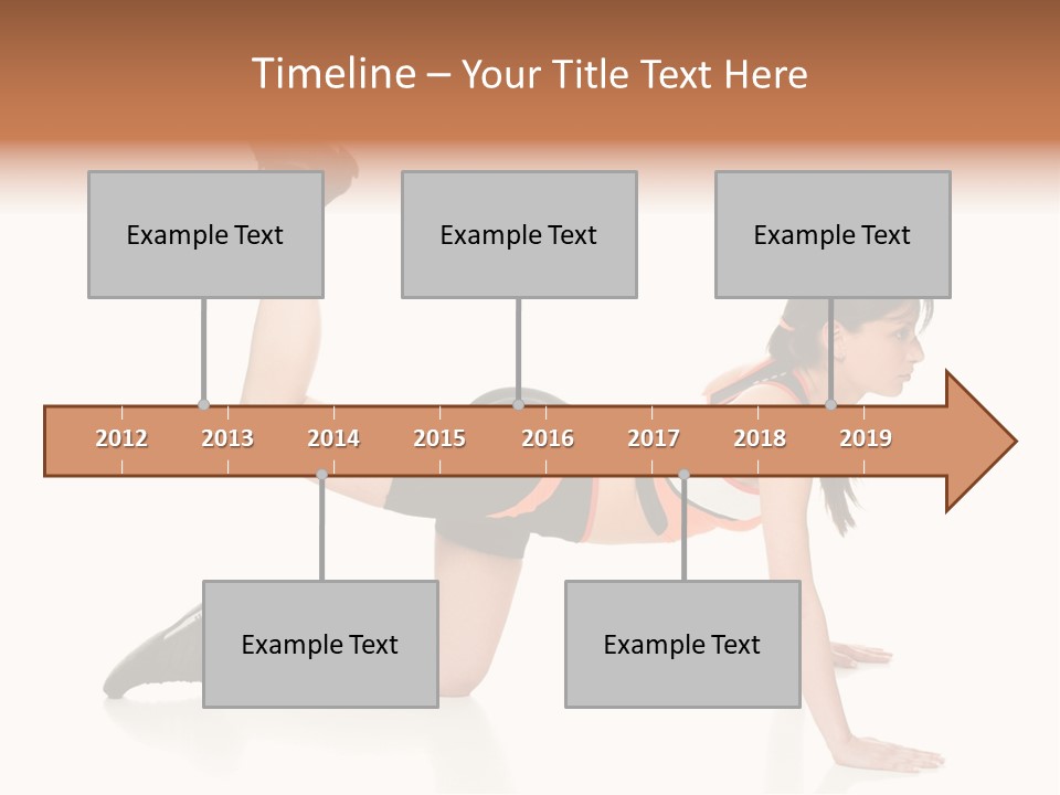 Silhouette Of Man Rowing Alone PowerPoint Template