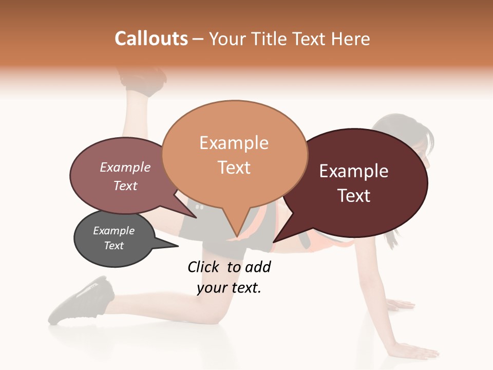 Silhouette Of Man Rowing Alone PowerPoint Template