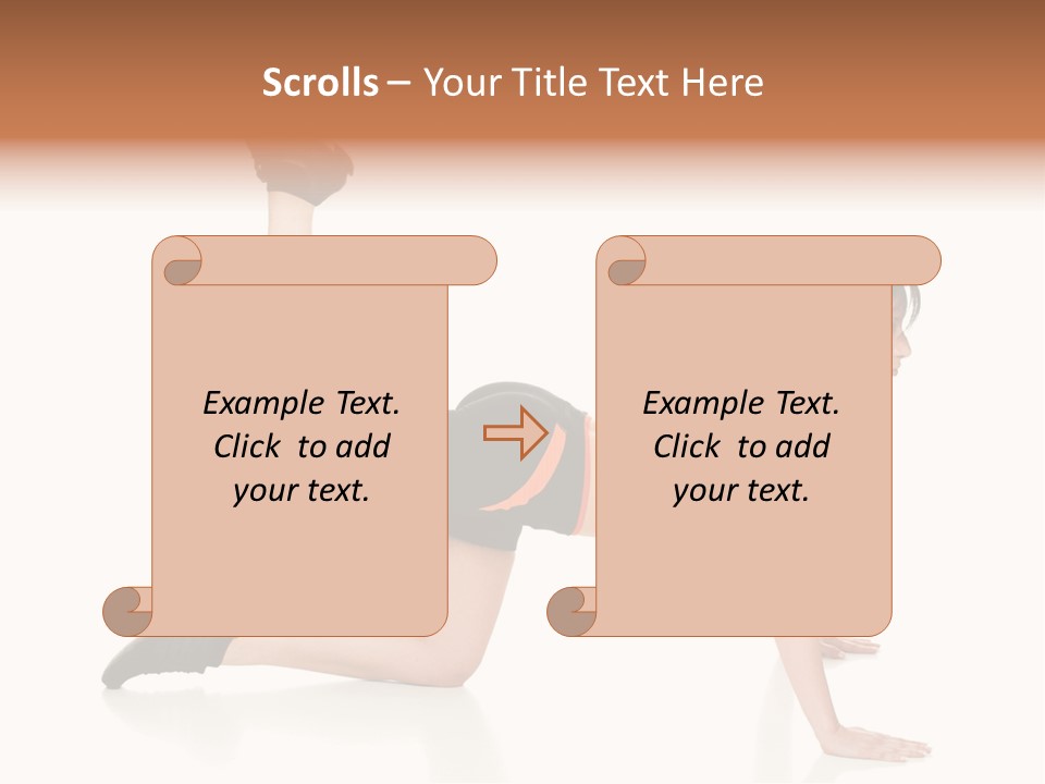 Silhouette Of Man Rowing Alone PowerPoint Template