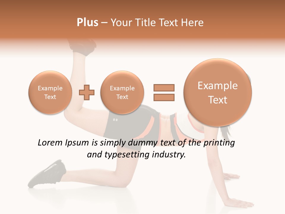 Silhouette Of Man Rowing Alone PowerPoint Template