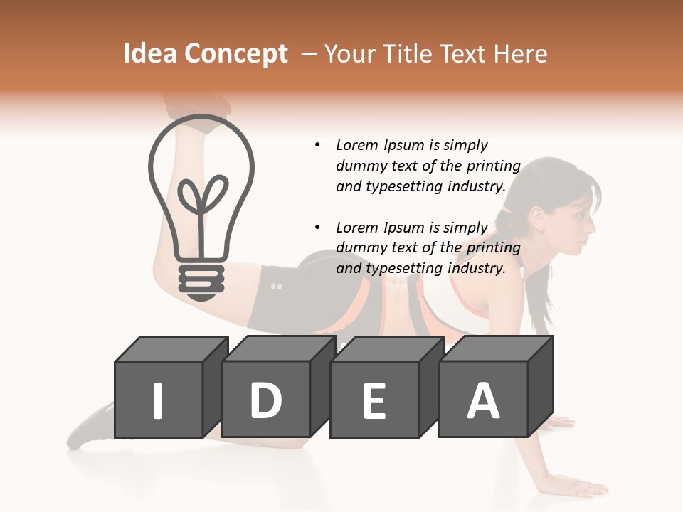 Silhouette Of Man Rowing Alone PowerPoint Template