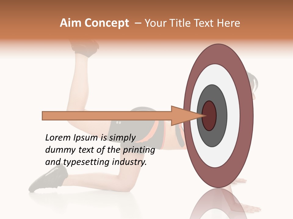 Silhouette Of Man Rowing Alone PowerPoint Template