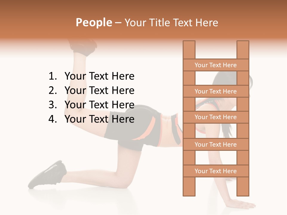 Silhouette Of Man Rowing Alone PowerPoint Template