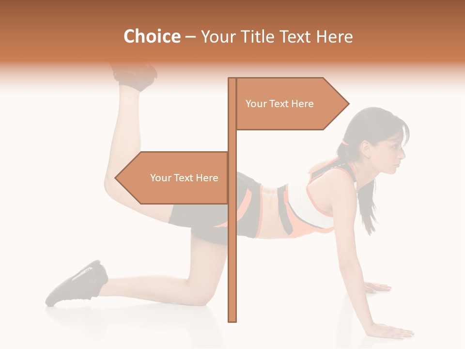 Silhouette Of Man Rowing Alone PowerPoint Template