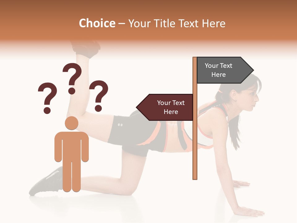 Silhouette Of Man Rowing Alone PowerPoint Template