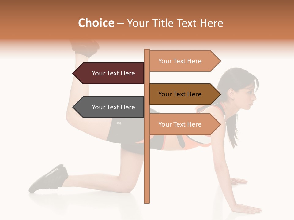 Silhouette Of Man Rowing Alone PowerPoint Template