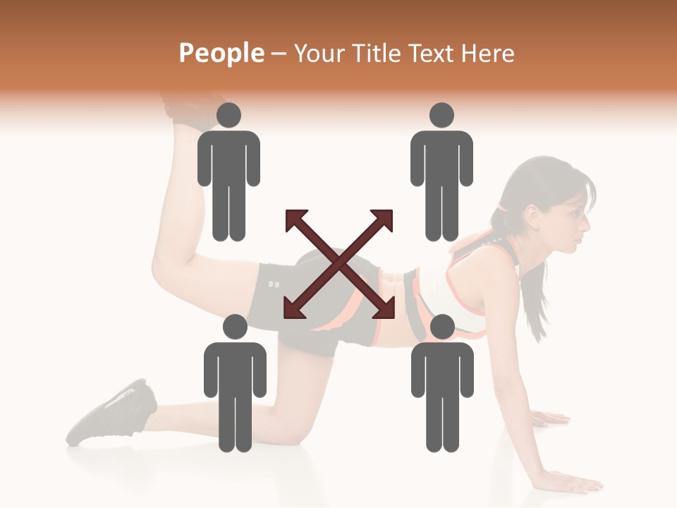 Silhouette Of Man Rowing Alone PowerPoint Template