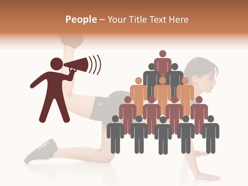 Silhouette Of Man Rowing Alone PowerPoint Template